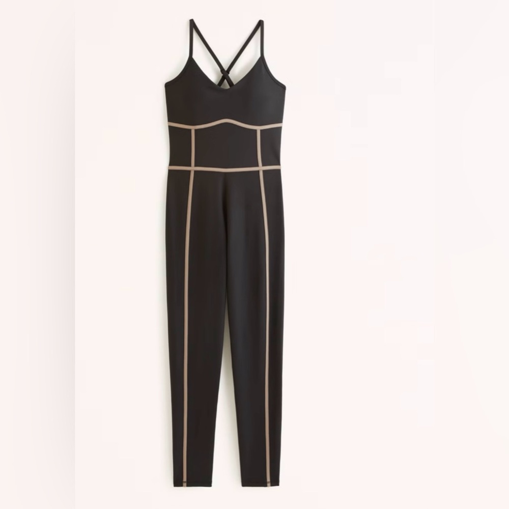 Abercrombie & Fitch  YPB sculptLUX  7/8-Length Corset Onesie - S
